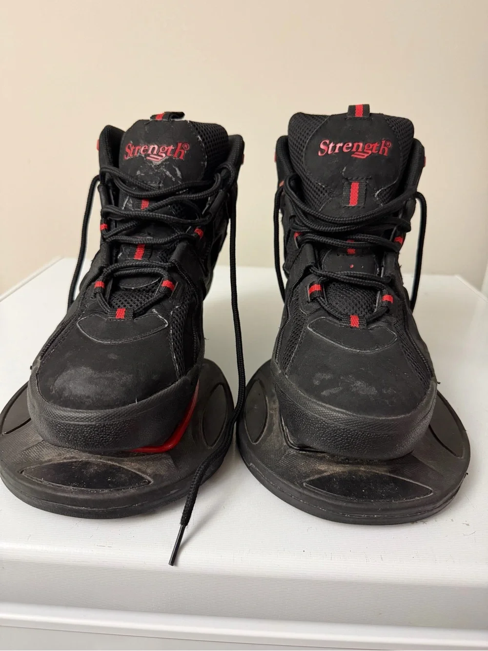 Strength Systems Plyometric Vertical Jump Training Shoes Black Red Men's Size 11